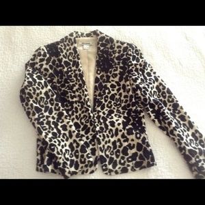 Nygard Leopard Print Jacket, Size 4 Petite
